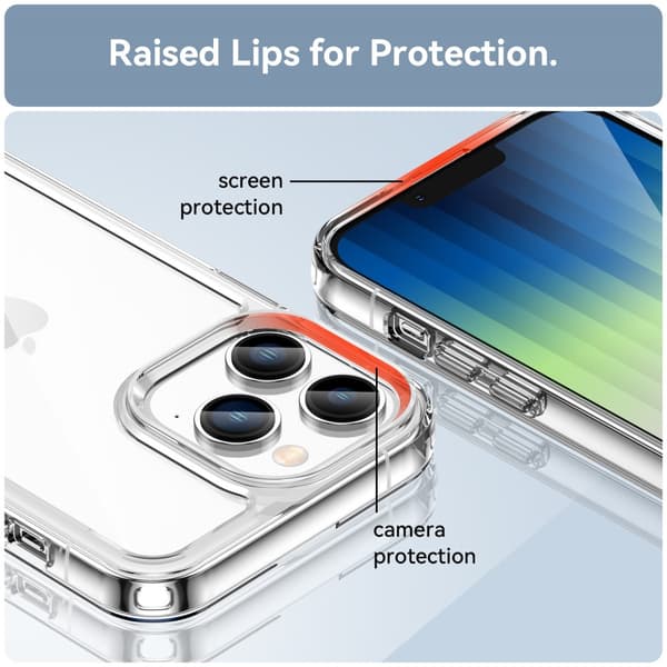 Hybrid Edge Skal iPhone 14 Pro Transparent