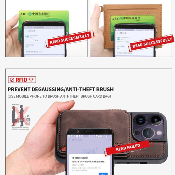 Multi-Slot Skal RFID-beskyttelse Samsung Galaxy S23 FE Sort