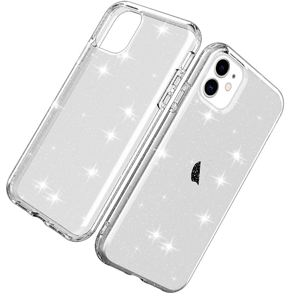 iPhone 11 Skal Glitter Transparent