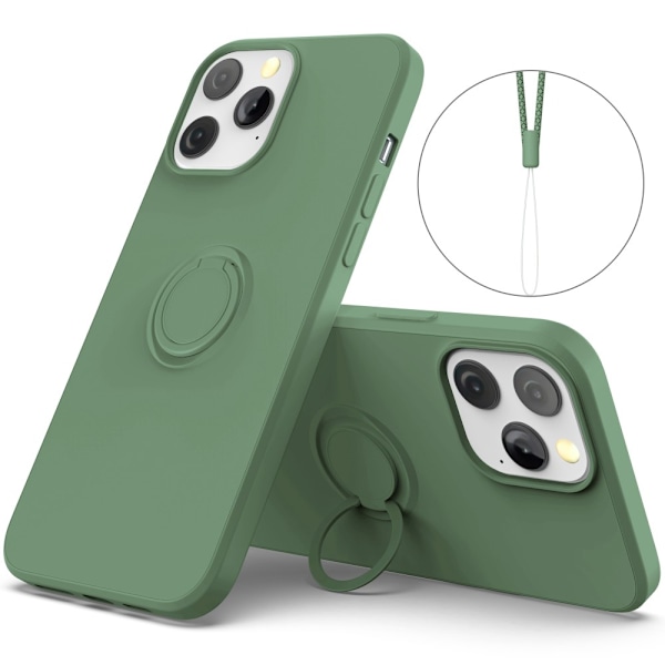 iPhone 14 Pro Max Skal Med Ringhållare Grön