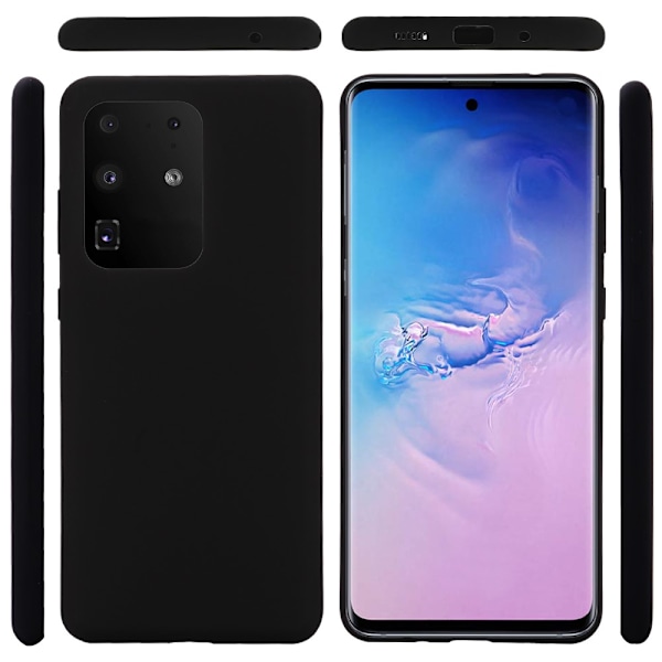 Silikoni kuori Samsung Galaxy S20 Ultra Musta