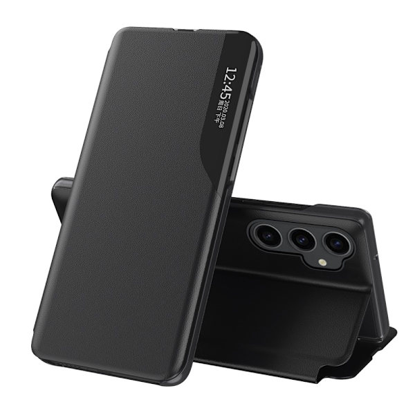Samsung Galaxy S23 FE Etui Med Display Sort