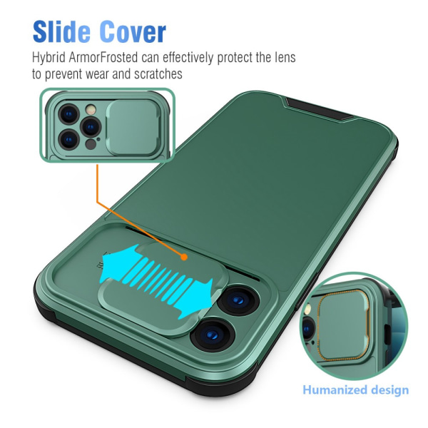 iPhone 14 Cover Kamerabeskyttelse Grøn