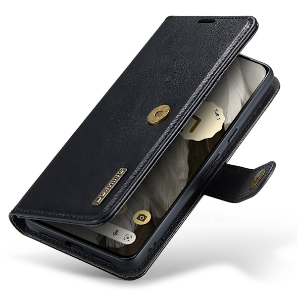DG.MING 2-in-1 Magnet Plånbok Google Pixel 8 Musta