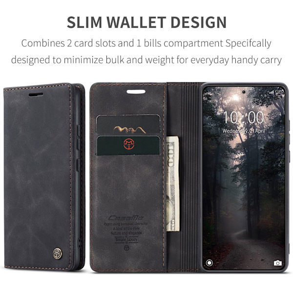 CaseMe Slim Pungetui Xiaomi 14 Sort