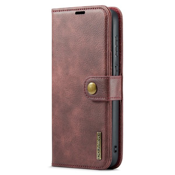 DG.MING 2-in-1 Magnet Wallet Samsung Galaxy A35 Red