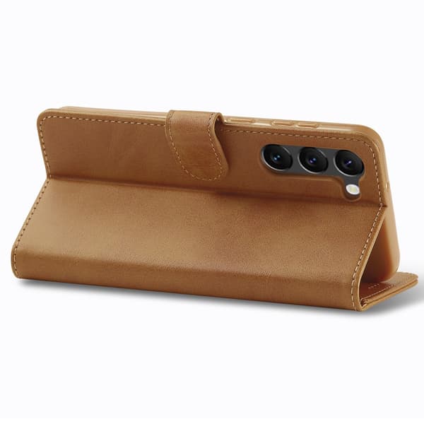 LC.IMEEKE Lompakkokotelo Samsung Galaxy S24 Cognac