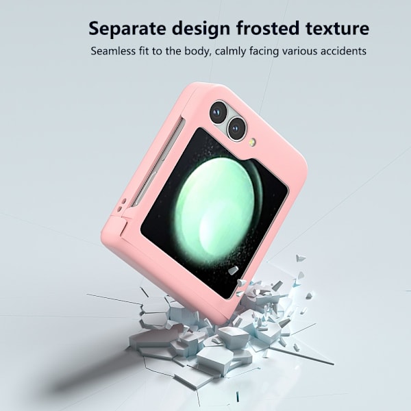 Hårdskal Gummerat Hinge Protection Samsung Galaxy Z Flip 6 Rosa