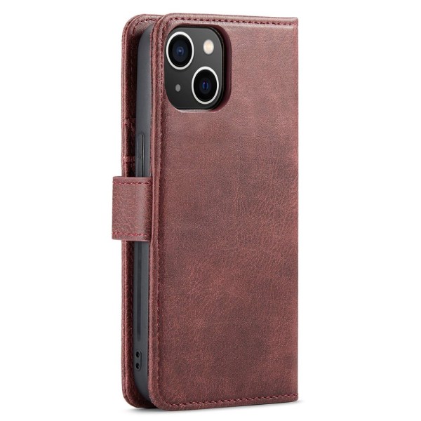 DG.MING 2-in-1 Magnet Wallet iPhone 15 Red