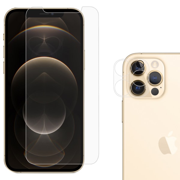 Skærmbeskytter og linsebeskytter Hærdet glas iPhone 12 Pro Max
