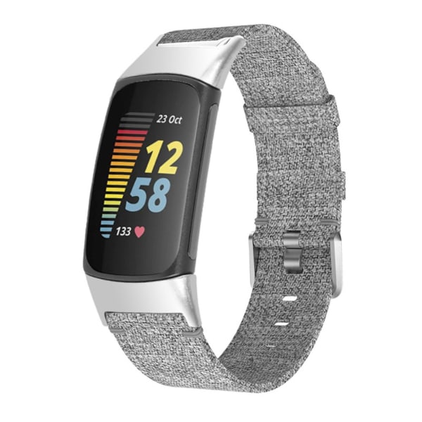 Canvasarmband Fitbit Charge 5 Grå