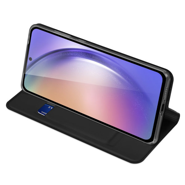 Dux Ducis Skin Pro Läderfodral Samsung Galaxy A55 Svart