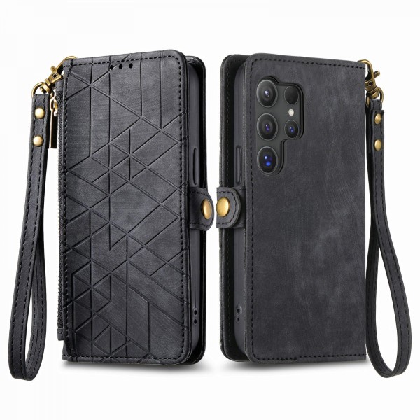 Lynlås Pung Etui Samsung Galaxy S24 Ultra Sort