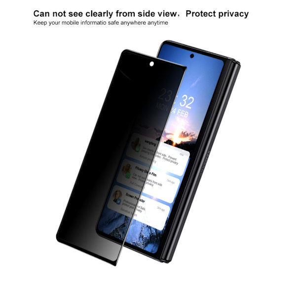 IMAK Heltäckende Privacy Skærmbeskyttelse Samsung Galaxy Z Fold 4