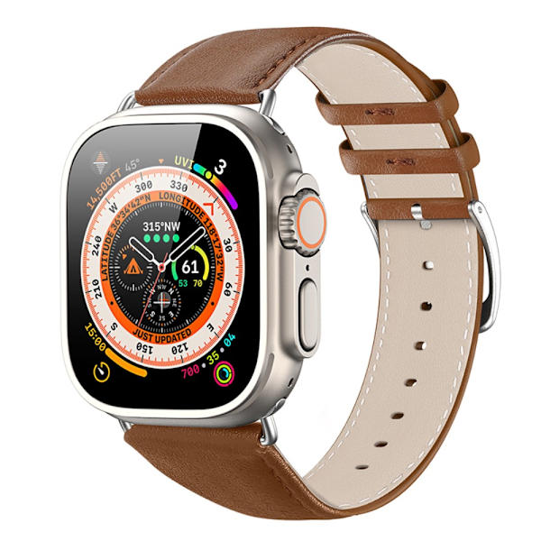 Dux Ducis Nahkainen rannekoru Apple Watch 41mm Series 9 Ruskea