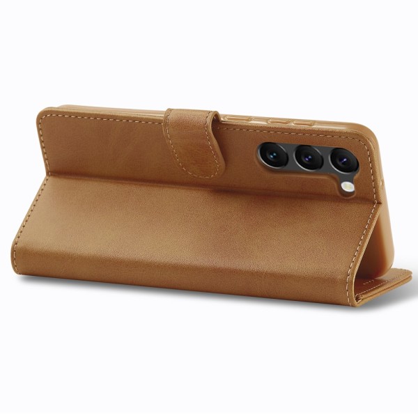 LC.IMEEKE Plånboksfodral Samsung Galaxy S24 Plus Cognac