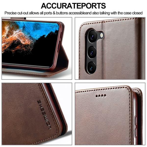 LC.IMEEKE Pungetui Samsung Galaxy S23 Plus Brun