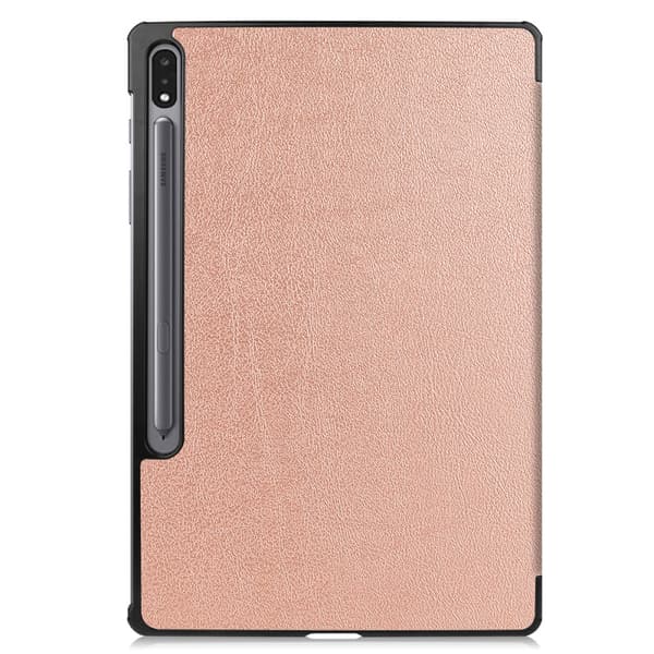 Samsung Galaxy Tab S7 Plus/S8 Plus 12.4 Kotelo Tri-fold Ruusukulta