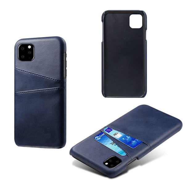 Kortlomme Læderetui iPhone 11 Pro Mørkeblå