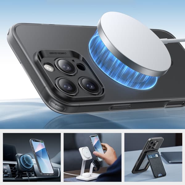 ESR Project Zero MagSafe Skal iPhone 16 Pro Max Frosted Svart