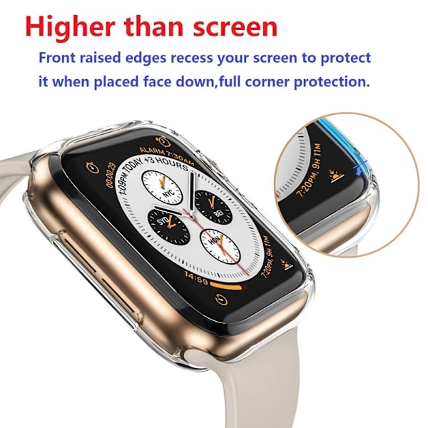 HAT PRINCE Näytönsuoja + Kuori Apple Watch 44mm