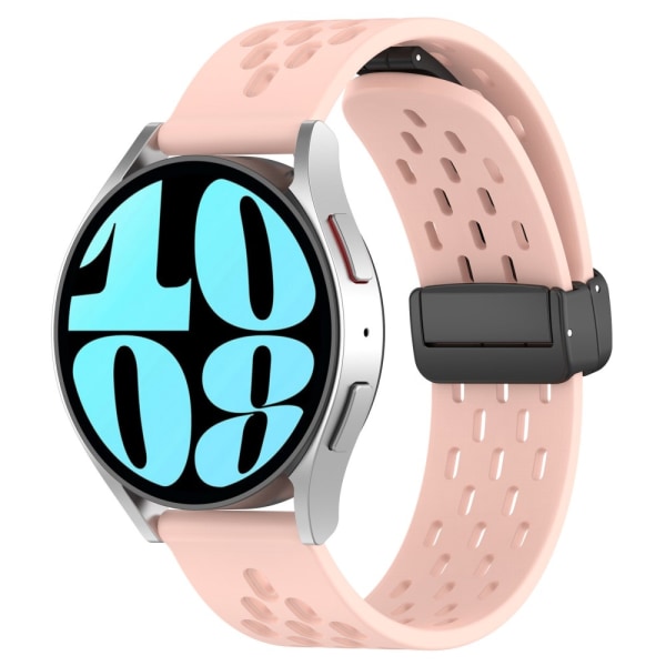 Silikonirannekoru Sport Samsung Galaxy Watch 6 Classic 43mm Pinkki