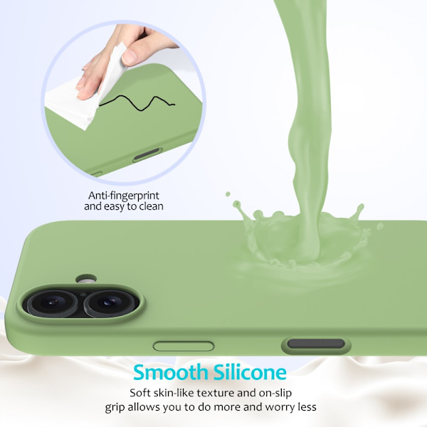 Silikonecover iPhone 16 Grøn