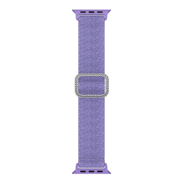 Elastinen Nylon-ranneke Apple Watch Series 10 46mm Glitter Violetti