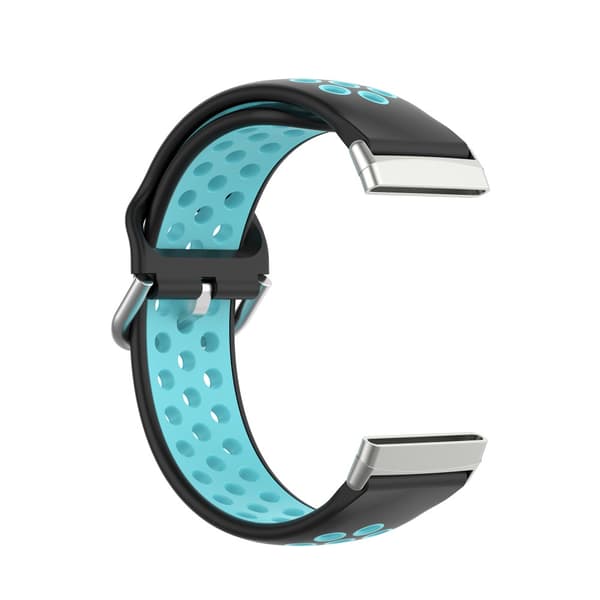 Sportarmbånd Fitbit Versa 3/Sense Sort/Cyan
