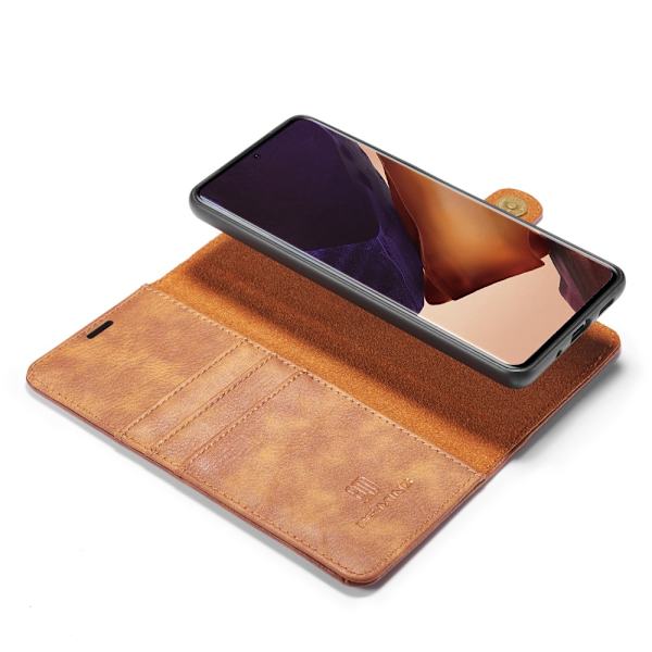 DG.MING Pungetui med magnet til Galaxy Note 20 Ultra Brun