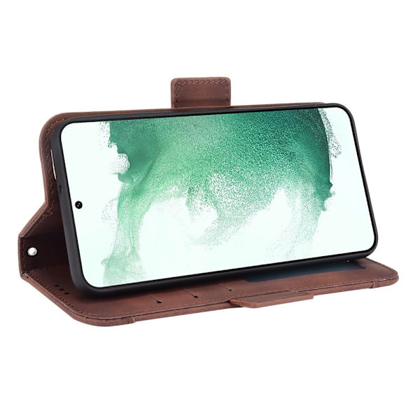 Multi Slot Pung Etui Samsung Galaxy S22 Brun