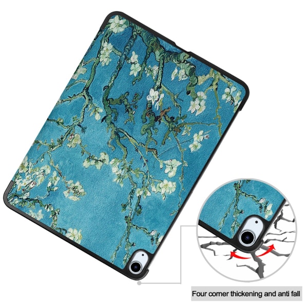 iPad Air 11 6. generation (2024) Etui Tri-fold Kirsebærblomster