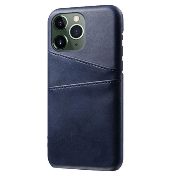 Nahkakuori korttipaikoilla iPhone 14 Pro Max Sininen