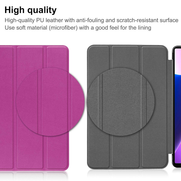 Lenovo Tab M10 Plus (3. generation) Etui Tri-fold Lilla