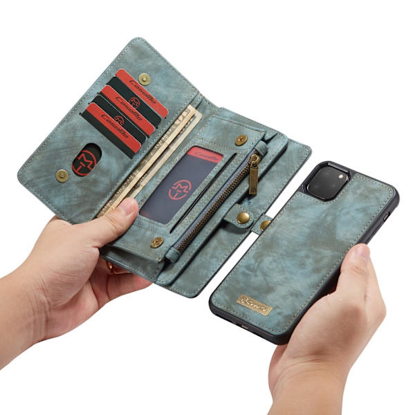 CaseMe Plånboksfodral Multi-Slot iPhone 11 Pro Max Blå
