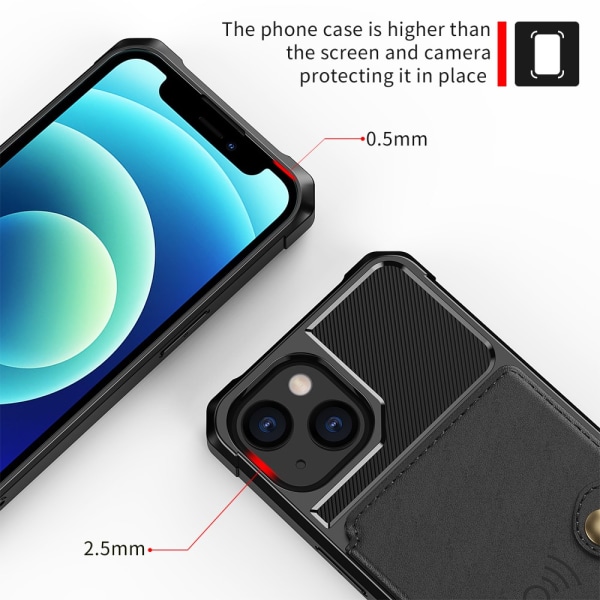 Multi-Slot Skal iPhone 13 Sort