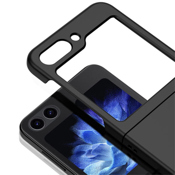 Hårdt cover med gummieret overflade til Samsung Galaxy Z Flip 5 Sort