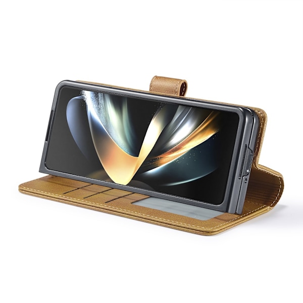 LC.IMEEKE Plånboksfodral Samsung Galaxy Z Fold 6 Cognac