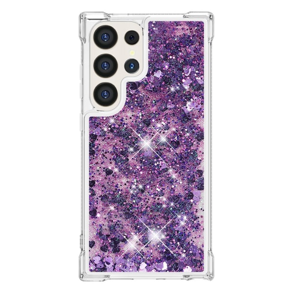 Glitter Bling TPU Case Samsung Galaxy S24 Ultra Lila