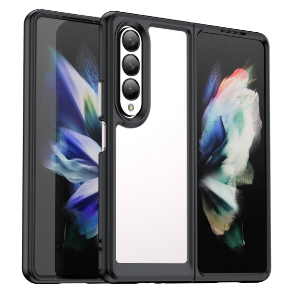 Edge Crystal Hybrid Case Samsung Galaxy Z Fold 4 Svart