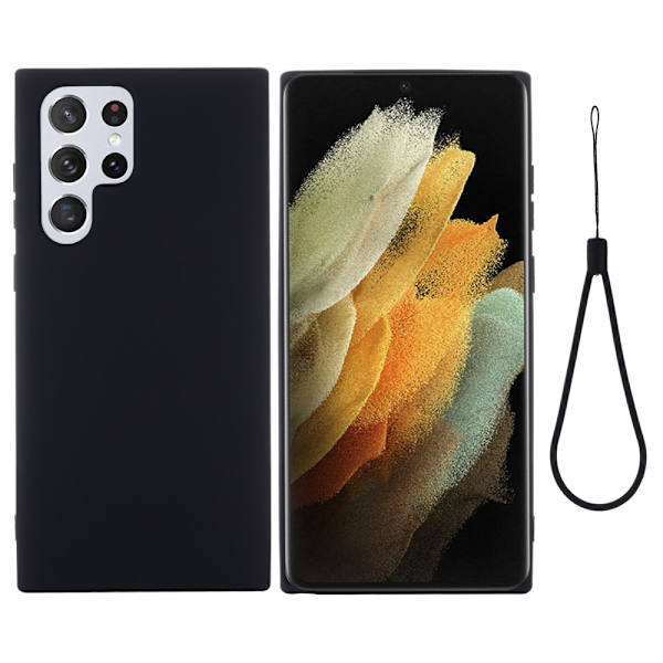 Silikonecover Samsung Galaxy S22 Ultra Sort