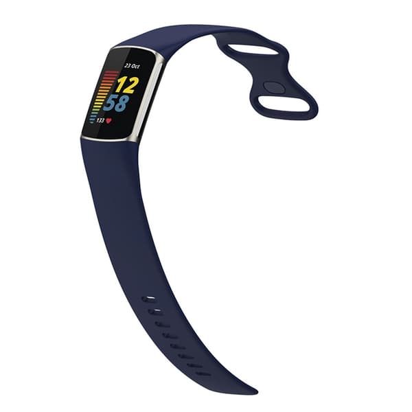 Silikonarmband Fitbit Charge 5 Mörkblå (S)