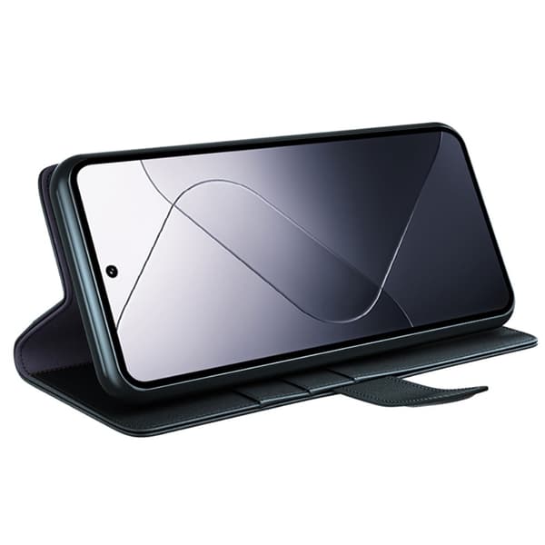 Äkta Läderfodral Xiaomi 14 Pro Svart