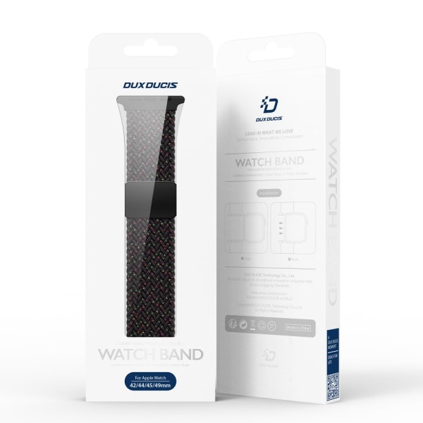 Dux Ducis Elastisk Nylonvævet Rem Apple Watch 38/40/41 mm Sort