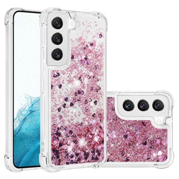 Glitter Bling TPU Case Samsung Galaxy S23 Roséguld