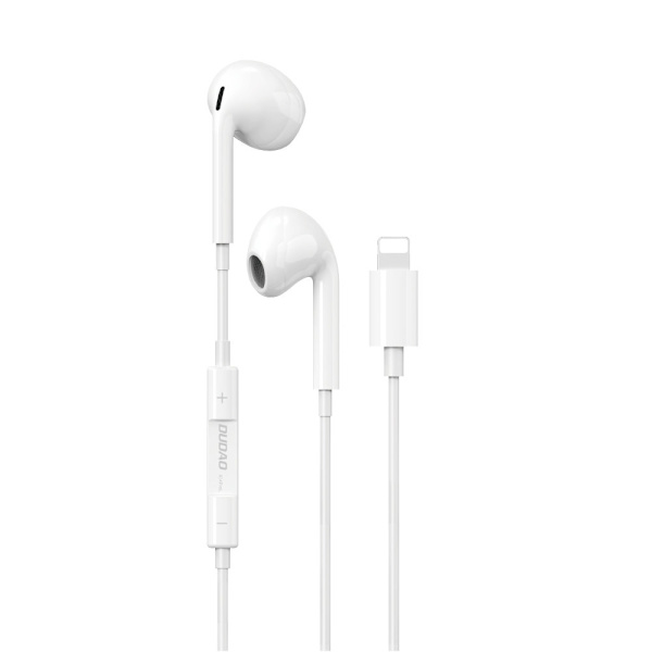 Dudao In-Ear Earpods Med Lightning-stik Hvid