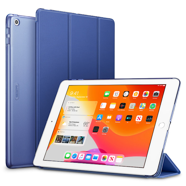 ESR iPad 10.2 7th Gen (2019) Case Yippee Trifold Blue