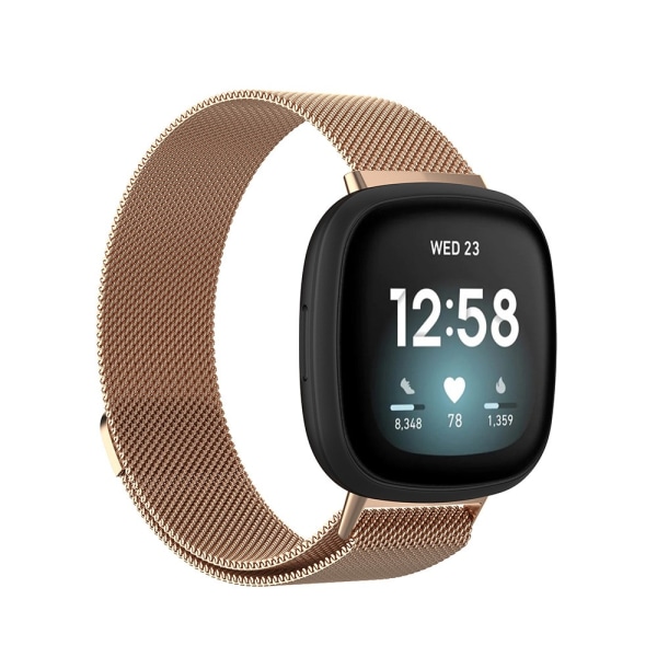 Milanese Loop Armband Fitbit Versa 3/Sense Rose Guld