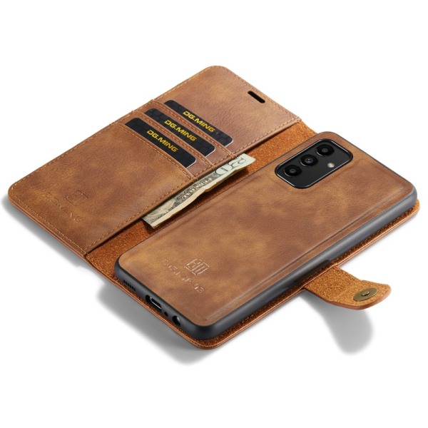 DG.MING 2-in-1 Magnet Wallet Samsung Galaxy A13 Cognac