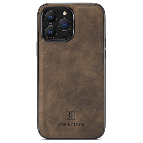 DG.MING 2 i 1 Magnetic Card Slot Case iPhone 14 Pro Brun